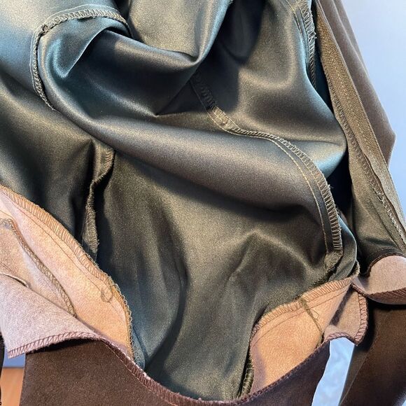 VTG Eleven USA Faux Suede Color Block Sleeveless Dress | SZ S - Picture 13 of 15